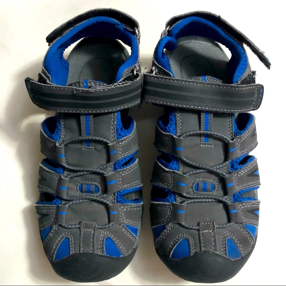 George Velcro Sandals Blue/Grey Size 3 Boys